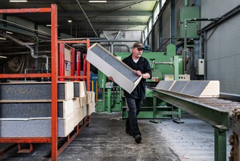recycling van restanten dakelementen